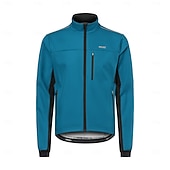 cheap Men&#039;s Jackets &amp; Gilets-Arsuxeo Men&#039;s Cycling Jacket Windbreaker Fleece Jacket Winter Warm Ventilation Back Pocket Comfortable Bike Jacket Tracksuit Mountain Bike MTB Road Bike Cycling City Bike Cycling Black Red Blue Bike