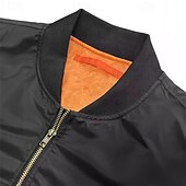 economico giacca sportiva-Per uomo Giubbotto bomber Giacca Casual Vacanza Quotidiano Traspirante Tasca Primavera Autunno Semplice Moda Classico Collo alla coreana Regolare Nero Verde militare Giacca