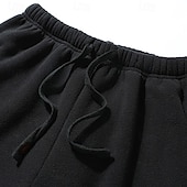 economico pantaloni da jogging-Per uomo Pantaloni da tuta Pantaloni in Pile Joggers Pantaloni Pantaloni invernali Coulisse Tasca Elastico in vita Semplice Comodità Caldo Sport all'Aperto Quotidiano Moda Casual Nero Blu