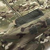 billiga Sportjacka-Herr Utomhusjacka Softshelljacka Vandringsjacka Semester Dagligen Vindtät Vattenfast Ficka Höst Vinter Kamuflasje Mode Klassisk Huva Normal Mörkgrå Svart Ljusgrön Blå Mörkgrön Jacka