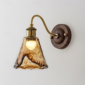 voordelige Wandverlichting voor binnen-LED wandlamp glas 1-lichts moderne wandlamp, minimalistische glazen wandlamp, voor studeerkamer woonkamer slaapkamer 110-240v