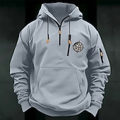 economico Felpa Tattica-Per uomo Felpa con cappuccio Felpa con cappuccio e zip corta Felpa con cappuccio tattica Nero Verde militare Borgogna Blu marino Blu Reale Con Cappuccio Semplice Cerniera Sport &amp; Outdoor Casuale