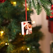 cheap Christmas-Personalized Photo Puzzle Christmas Ornament Custom Xmas Memory Photo Ball Hanging Pendant, Unique Keepsake Gift for Christmas Tree Decoration