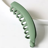 billige Gaver-6-pakning store bananhårspenner sklisikker hestehaleholder for kvinner og jenter i koreansk stil, tykk halvmåneformet hårspenne for hverdagsbruk