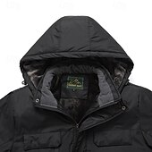 baratos Fleece &amp; Casacos 3 em 1-Homens Jaqueta Softshell Jaqueta de Trilha Casaco de lã Inverno Ao ar livre Térmico / Quente Prova-de-Água Blusas Cinzento Escuro Preto Branco Verde Tropa Laranja