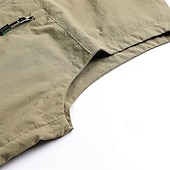 Χαμηλού Κόστους Ανδρικό Γιλέκο Ψαρέματος-Ανδρικά Veste Gilet Γιλέκο ψαρέματος ΕΞΩΤΕΡΙΚΟΥ ΧΩΡΟΥ Καθημερινά Μοντέρνα Καθημερινό Άνοιξη Φθινόπωρο Κουμπώσου Τσέπη Νάιλον Άνετο Σκέτο Φερμουάρ Όρθιος Γιακάς Κανονικό Μαύρο Λευκό Χακί Πράσινο Χακί