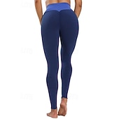 abordables Leggings et collants de yoga-legging femme pantalon d'entraînement plissées Lifting des fesses plissées Collants Pantalon de yoga Contrôle du Ventre Lifting des fesses Étirement à 4 voies Mode Spandex Aptitude Exercice Physique