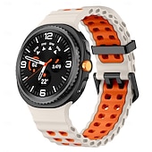 baratos Pulseiras de relógio Samsung-Pulseiras de Relógio para Samsung Galaxy Relógio 8 40/44mm Relógio 8 Classic 46mm Silicone Substituição Alça Impermeável Ajustável Mulheres Homens Pulseira Esportiva Fecho Moderno Banda do Oceano