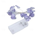 abordables Tiras de Luces LED-Luces de cadena de alambre de cobre LED en forma de pulpo estrella de mar cangrejo guirnalda de luces 2m 20LED a pilas decoración para fiestas de bodas y vacaciones en interiores y exteriores tema