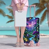 abordables Vêtements d’intérieur et pantoufles-Housse de valise imprimée style océan, extensible, protection élastique pour valise de voyage