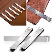 levne umění, řemesla a šití-10/20 ks stříbrně šedých spon na šikmou stuhu s vestavěným pravítkem, šicími a prošívacími nástroji pro kutilské projekty a tvoření s látkami