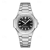 Недорогие Кварцевые часы-Оригинальные бизнес-часы с алюминиевым браслетом модные мужские часы с водонепроницаемостью IPX7 светящийся календарь повседневные кварцевые спортивные часы в коробке