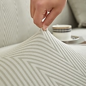 olcso Kanapéhuzat-rugalmas jacquard szövet kanapéhuzat, stretch kanapéhuzat, szekcionált L alakú kanapéhuzat, sarokhuzat nappaliba, 1/2/3/4 üléses