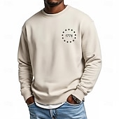  4 luglio 2026 250° Memorial Day Felpa con cappuccio da uomo in stile streetwear a girocollo a maniche lunghe Casual Outdoor Quotidiano Sport Strada