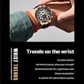 cheap Mechanical Watches-The New Olevs Silicone Men'S Business Watch With Luminous Calendar And Moon Phase Display A Multi-Functional Fully Automatic Mechanical Watch Is A Fashionable Casual Waterproof Sports Wristwatch