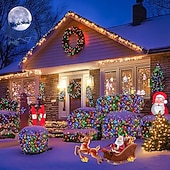 economico Strisce LED-Set di luci a rete collegabili 3 in 1 per interni ed esterni, luci decorative per Natale, Capodanno, matrimonio, atmosfera festiva, telecomando a 13 tasti, tensione di sicurezza 31 V, 1,5 * 1,5 m - 96