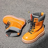 economico Stivali da lavoro-stivali da lavoro impermeabili arancioni da uomo: design robusto con supporto alto per la caviglia, ideali per lavori all'aperto e uso intensivo