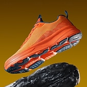 economico Sneakers Casual-scarpe da ginnastica arancioni da uomo con tomaia in mesh: calzature traspiranti e comode per sport all'aria aperta e abbigliamento casual