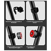 billiga Dekorativa ljus-USB-uppladdningsbart cykelbakljus automatisk sensor bakljus cykelutrustning cykeltillbehör vattentät bromsvarning racercykeltillbehör