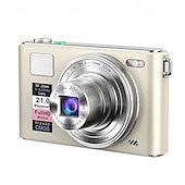 halpa Digitaalikamera-Uusi 4k fhd -digikamera 64 gigatavun muistikortilla vuodelta 2025, kompakti, pieni ja edullinen ladattava valokuvauskamera, 64 megapikselin automaattitarkennuskamera, erittäin sopiva aloitteleville