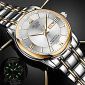 abordables Montres à quartz-La nouvelle montre pour hommes au cadran romain Deblve à la mode et tendance avec bracelet en alliage calendrier lumineux et affichage du jour. C'est un choix idéal pour une vie simple décontractée