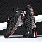 ieftine Adidași casual-Adidași sport albaștri pentru bărbați, din plasă, cu partea superioară respirabilă din tricot și talpă absorbantă de șocuri, pantofi sport ușori pentru sală, antrenament și purtare zilnică