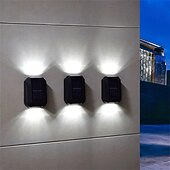 levne Venkovní nástěnná světla-1 ks 0,5 W venkovní nástěnná světla ovládání světla bílá teplá žlutá 1,2 V nádvoří zahrada 6 LED korálků