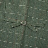  Męskie Retro / vintage Yelek W jodełkę Dopasowana Wycięcie Jednorzędowa, więcej guzików Niebieski Zielony Khaki 2023