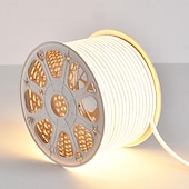 economico Strisce luminose a spina-Striscia LED COB impermeabile per esterni da 2-40 metri - luce bianca calda naturale, luce rossa, luce blu, luce verde, luce gialla, luce rosa, luce viola con cavo di commutazione da 1,5 m,