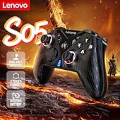 Χαμηλού Κόστους Ελεγκτές παιχνιδιών-Ασύρματο χειριστήριο παιχνιδιών Lenovo S05 RGB με εφέ Hall, joystick trigger για Switch/2/Oled/Lite PC, iPhone, Android, τηλέφωνα