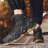 baratos Botas de caminhada-calçados esportivos masculinos bege de cano alto - botas táticas de caminhada duráveis para aventuras ao ar livre