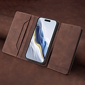 Недорогие Чехлы для iPhone-телефон Кейс для Назначение iPhone 17 Pro Max 17 Air 17 i16 15 14 Pro Max Plus 13 Pro Max Mini Кошелек для карт Защита от удара Ретро Кожа PU