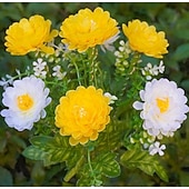 abordables Éclairage au sol-Lampes solaires de jardin, lampe solaire décorative extérieure étanche en forme de fleur, pour jardin, cour, patio, pelouse, décoration extérieure de Noël ou d'Halloween, cadeaux idéaux pour la fête