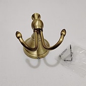 baratos Ganchos para Roupão-ganchos de toalha para banheiros, suporte de toalha de latão antigo montado na parede, gancho de roupão de alta resistência para cozinha, quarto, hotel, piscina, casaco