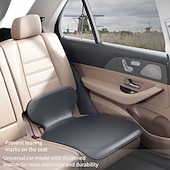 זול כיסויי למושבים לרכב-מגן מושב לרכב אחד עמיד למים, מגן נגד החלקה מפני בלאי, שקעים ושריטות