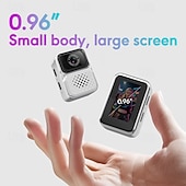 abordables Cámaras deportivas-Mini cámara de llavero HD con capacidad para grabar fotos y videos, cámara digital para estudiantes del tamaño de un pulgar con pantalla IPS de 0,96 pulgadas.