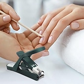 お買い得  パーソナルケアと健康-拡大鏡付き爪切り - 2.5倍の拡大鏡で正確かつ安全にトリミングできます。硬い爪にも使えるステンレス製の鋭い刃。切り取った爪を収納できるケース付き。両親や祖父母へのクリスマスプレゼント。