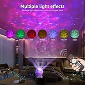 abordables Luces de Decoración de Habitación-Proyector Aurora Huevo de Dinosaurio luz LED nocturna de galaxia control remoto Bluetooth temporizador para decoración de dormitorio y sala de estar regalo de San Valentín