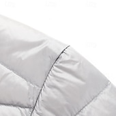 abordables Manteaux &amp; vestes-Homme Manteau d'Hiver Doudoune Veste Matelassée Avec Poches 50% duvet de canard blanc Vacances Tenue quotidienne Date Régulier Mode Occasionnel Confortable Chaleur Thermique Automne Hiver Couleur