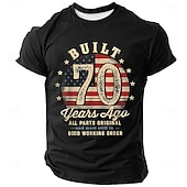 economico Maglietta patriottica per veterani-Per uomo Bandiera Americana Maglietta Manica Corta maglietta Stampa 3D Girocollo Camicia Quotidiano Militare Streetwear Quotidiano Blu Nero Rosso Estate Primavera Abbigliamento S M L XL XXL XXXL
