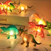 cheap Party String Lights-LED Dinosaur String Lights 1.5m 10LEDs Battery Powered  Home Children's Toys Shopping Mall Room Decoration Lights Creative Cartoon Gift Light