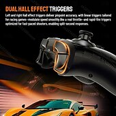 Χαμηλού Κόστους Ελεγκτές παιχνιδιών-Ασύρματο χειριστήριο παιχνιδιών Lenovo S05 RGB με εφέ Hall, joystick trigger για Switch/2/Oled/Lite PC, iPhone, Android, τηλέφωνα