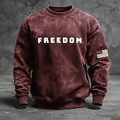 Χαμηλού Κόστους Πατριωτικά 250 Φούτερ-4η Ιουλίου 2026 250η Ημέρα Μνήμης Ανδρών 3D Εκτύπωση Μπλούζα Μακρυμάνικη Hoodie Φούτερ Καθημερινή Υπαίθρια