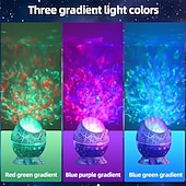 abordables Luces de Decoración de Habitación-Proyector Aurora Huevo de Dinosaurio luz LED nocturna de galaxia control remoto Bluetooth temporizador para decoración de dormitorio y sala de estar regalo de San Valentín