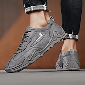 billige Ankelstøvler-Hvite, lette herresneakers med polstret såle og pustende design, komfortable, avslappede tursko for løping, trening og reiser