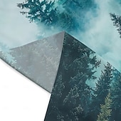 Χαμηλού Κόστους Δάσος Ταπισερί-ταπετσαρία τοίχου μυστηριώδες δάσος ομίχλη τοπίο θέα δέντρου μεγάλη τέχνη τοιχογραφία διακόσμηση κουβέρτα κουρτίνα κρεμαστή για σπίτι υπνοδωμάτιο σαλόνι κοιτώνα διακόσμηση τοίχου