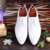 levne Oxford boty-Pánské společenské boty - elegantní sváteční styl s ozdobnými detaily, ideální pro vánoční večírky a formální oslavy