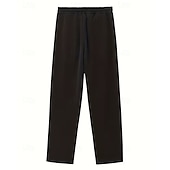economico Gamba Dritta-Confezioni multiple 2 pezzi Per uomo Nero + Cachi Pantaloni da tuta Pantaloni Pantaloni della tuta a gamba dritta Coulisse Elastico in vita Semplice Sport &amp; Outdoor Abbigliamento quotidiano Poliestere
