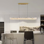 billige Linjedesign-Postmoderne minimalisme marmorlysekrone 100 cm