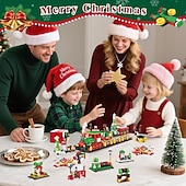 Χριστουγεννιάτικα δομικά στοιχεία με ημερολόγιο advent, κουτί δώρου με αντίστροφη μέτρηση 24 ημερών, τυφλό κουτί με τουβλάκια χριστουγεννιάτικου δέντρου, εκπαιδευτικά παιχνίδια διακοπών για παιδιά Χαμηλού Κόστους Ημερολόγιο έλευσης-Χριστουγεννιάτικα δομικά στοιχεία με ημερολόγιο advent, κουτί δώρου με αντίστροφη μέτρηση 24 ημερών, τυφλό κουτί με τουβλάκια χριστουγεννιάτικου δέντρου, εκπαιδευτικά παιχνίδια διακοπών για παιδιά